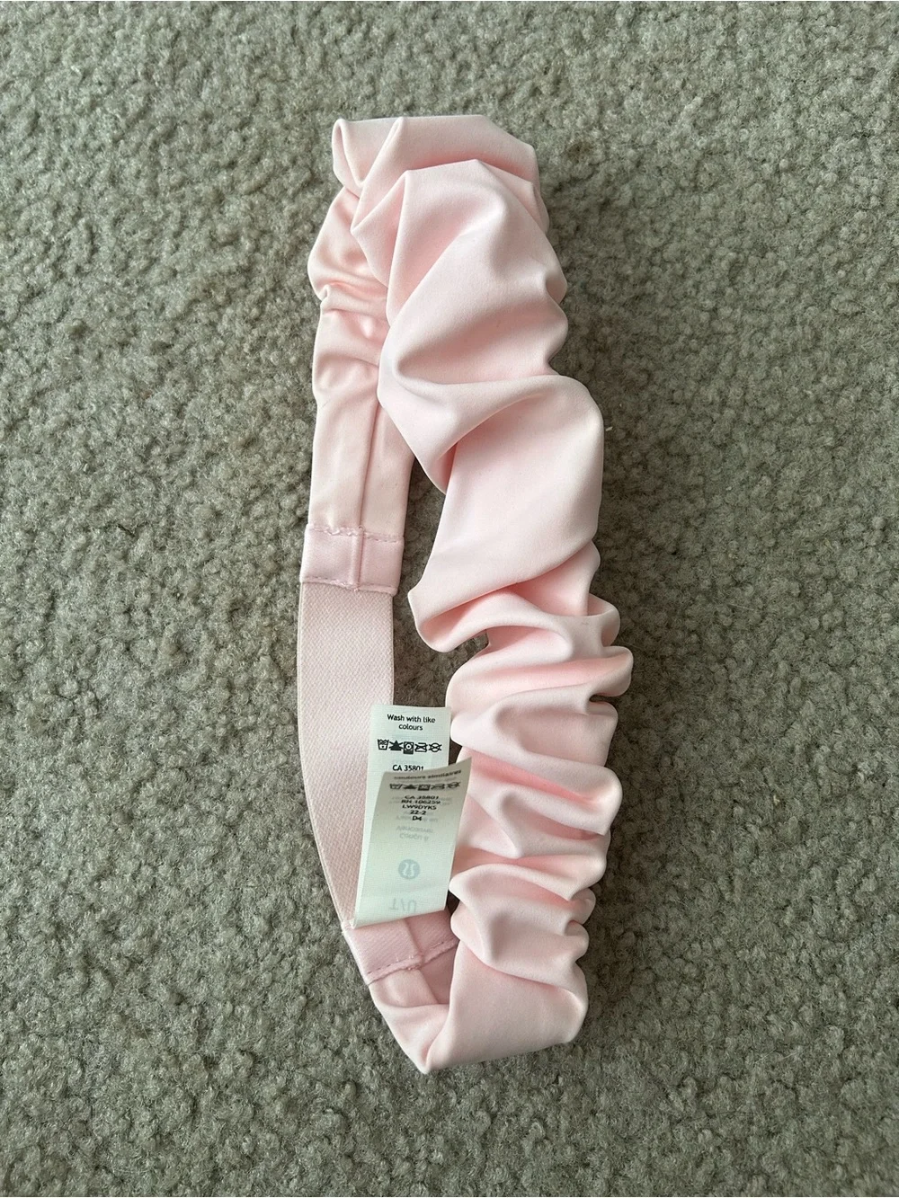 Lululemon Nulux Gathered Headband Strawberry Milkshake